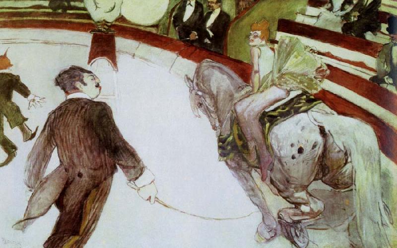 Henri de toulouse-lautrec at the cirque fernando the ringmaster